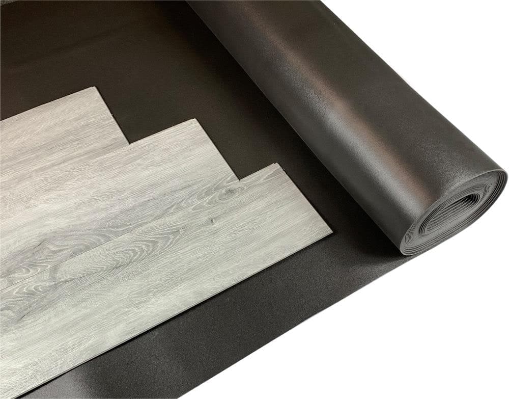 Flooring Underlay - 2mm Black LVT design 4